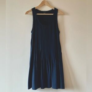 Deep Dark Navy Silk Club Monaco Dress, size 4